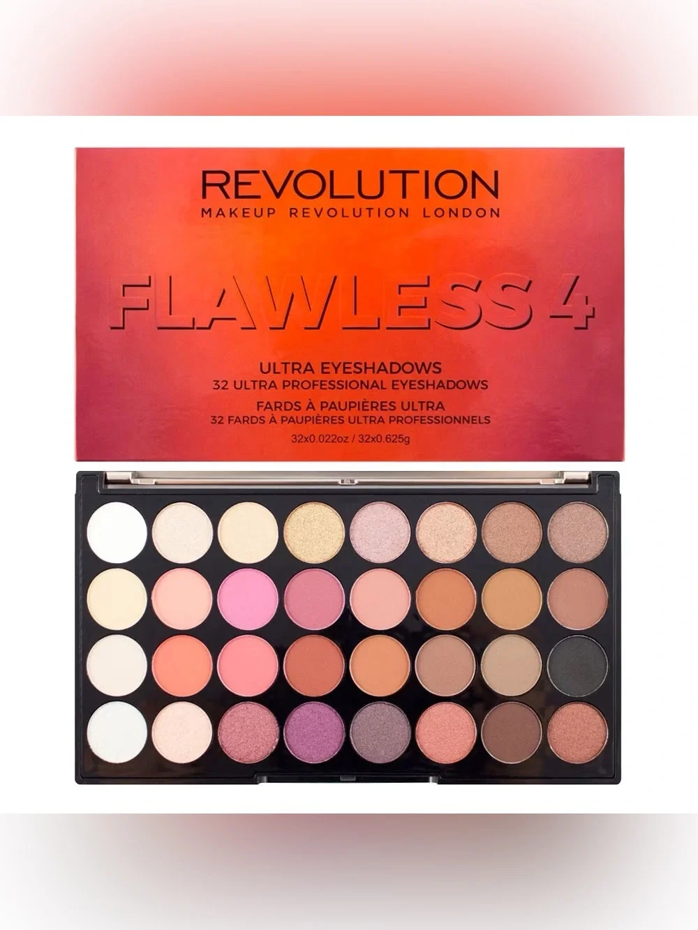 NIB Makeup Revolution Flawless 4 Eyeshadow Palette